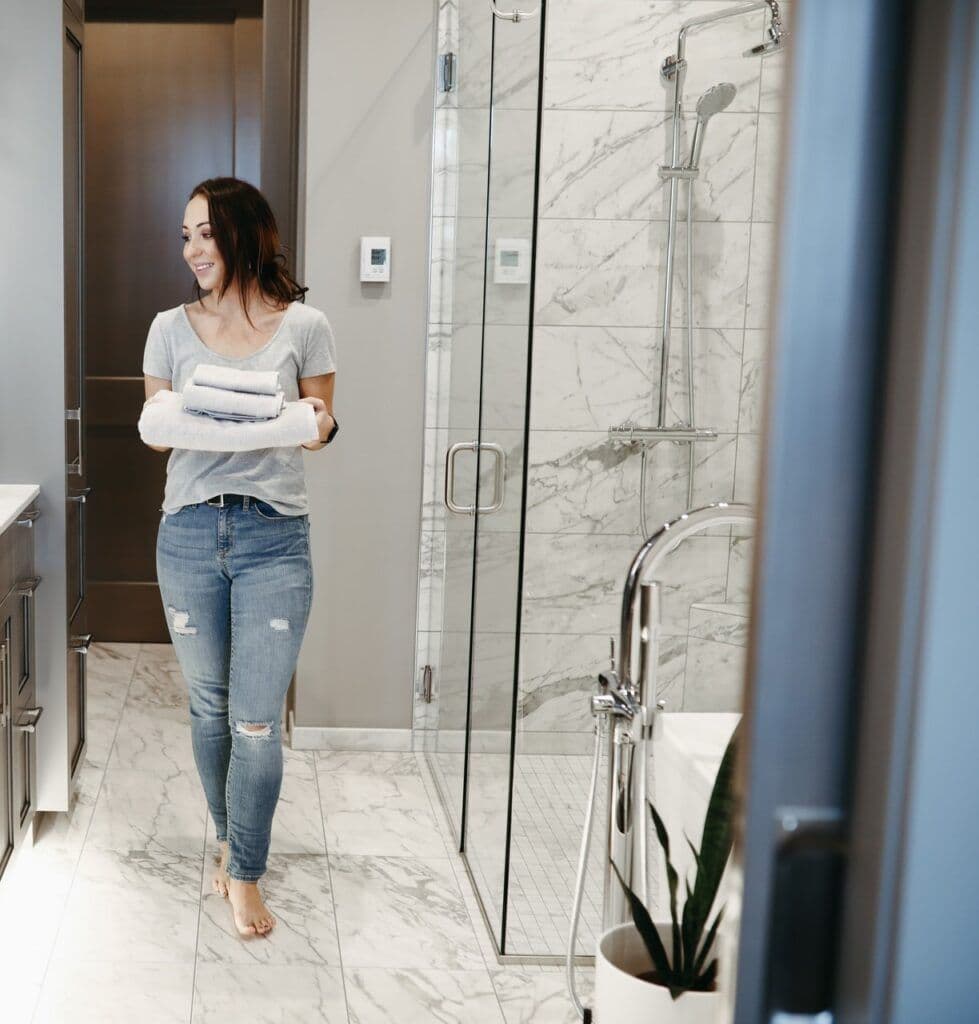 Woman in Bathroom